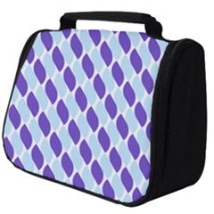 White Blue Pattern Full Print Travel Pouch (big) by ytdream