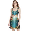 Autumn Trees Nature Velour Cutout Dress View1