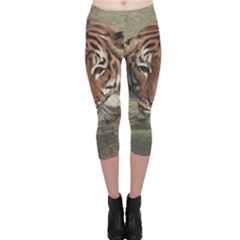 Swimming Tiger Capri Leggings  by ExtraAwesomeSauce