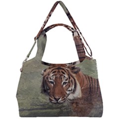 Swimming Tiger Double Compartment Shoulder Bag by ExtraAwesomeSauce