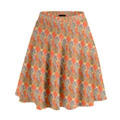 Diamond Dollar Sign Pattern High Waist Skirt by ExtraAwesomeSauce