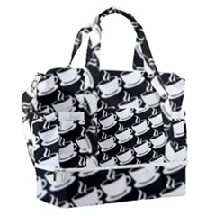 Stylish Coffee Cup Pattern Sports Shoulder Bag With Shoes Compartment by ExtraAwesomeSauce