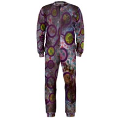 Abstract Molecular Space Art Onepiece Jumpsuit (men) by ExtraAwesomeSauce