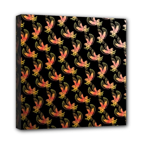 Regal Eagle Pattern Mini Canvas 8  X 8  (stretched) by ExtraAwesomeSauce