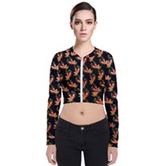 Regal Eagle Pattern Long Sleeve Zip Up Bomber Jacket by ExtraAwesomeSauce