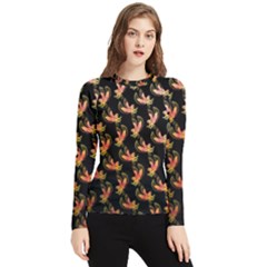 Regal Eagle Pattern Women s Long Sleeve Rash Guard by ExtraAwesomeSauce