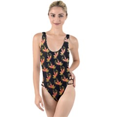 Regal Eagle Pattern High Leg Strappy Swimsuit by ExtraAwesomeSauce