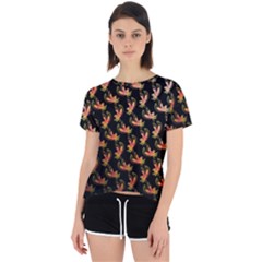 Regal Eagle Pattern Open Back Sport T-shirt by ExtraAwesomeSauce