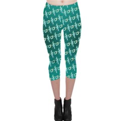 Peaceful Japanese Kanji Design Capri Leggings  by ExtraAwesomeSauce