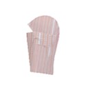 An Orange And White Striped Background With Small Circles Adjustable Balaclava Face Mask View2