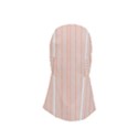 An Orange And White Striped Background With Small Circles Adjustable Balaclava Face Mask View4