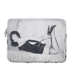 Betty Page Bdsm 13  Vertical Laptop Sleeve Case With Pocket by CherleyTemples