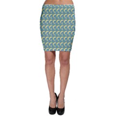 Blue Banana Pattern Bodycon Skirt by CoolDesigns