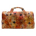 Spooky Spider Pattern, Adoxali, Halloween Sports Gym Duffle Bag with Shoe Compartment View2