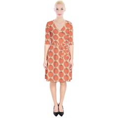 Cute Pumpkin Wrap Up Cocktail Dress