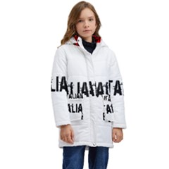 Strong Italian Energy Kids  Hooded Longline Puffer Jacket by ConteMonfrey