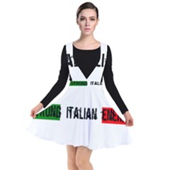 Strong Italian Energy Plunge Pinafore Dress by ConteMonfrey