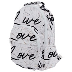 Live Love Laugh Monsteras Rounded Multi Pocket Backpack