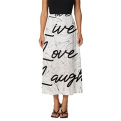 Live Love Laugh Monsteras Classic Midi Chiffon Skirt