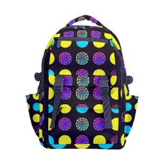 Carry-on Double Buckle Travel Backpack Circle Design by VIBRANT