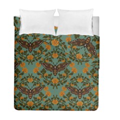 Day Of The Death Moth Duvet Cover Double Side (full/ Double Size)