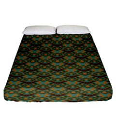 Day Of The Death Moth Scaled Fitted Sheet (king Size)