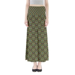 Day Of The Death Moth Scaled Full Length Maxi Skirt