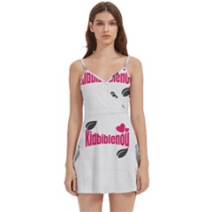 Téléchargement (1) Body Wrap Sleeveless V-neck Mini Dress by Kidbiblenou