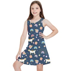 Dogs Kids  Lightweight Sleeveless Dress