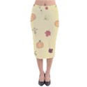 Halloween Fall Pattern Velvet Midi Pencil Skirt View1