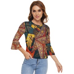 Stars Lanterns Lighting Bell Sleeve Top