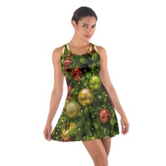 Christmas Tree Ornament Deco Cotton Racerback Dress by Apenda