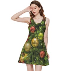 Christmas Tree Ornament Deco Inside Out Racerback Dress by Apenda