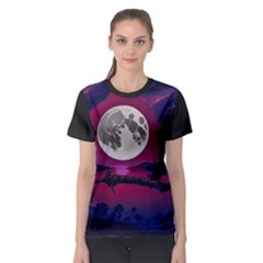 Dreamscape Oasis (ai+human) Women s Sport Mesh T-shirt