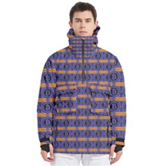 Bitcoin Logo Pattern Men s Pullover Zip Ski And Snowboard Waterproof Breathable Jacket by ExtraAwesomeSauce