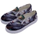 Epic Armored Cat Warrior Kids  Canvas Slip Ons View2