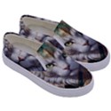 Epic Armored Cat Warrior Kids  Canvas Slip Ons View3