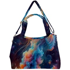 Cosmic Jellyfish Artwork Double Compartment Shoulder Bag by ExtraAwesomeSauce