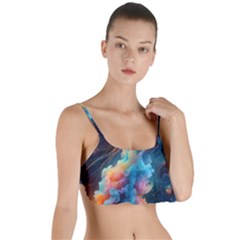 Cosmic Jellyfish Artwork Layered Top Bikini Top 