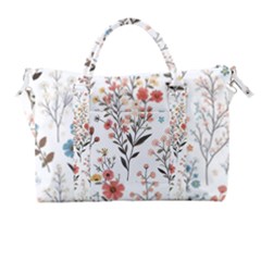 Flowers Design Floral Carry-on Travel Shoulder Bag by Posterlux