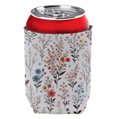 Flowers Design Floral Can Holder