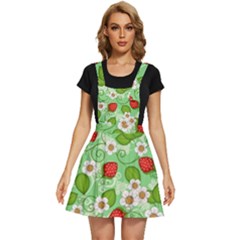 Strawberries Pattern Seamless Apron Dress by Posterlux