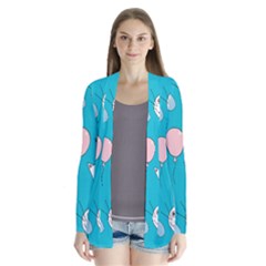 Birtay Cats Bunnies, Koteto Drape Collar Cardigan