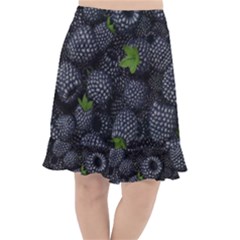 Blackberry Fruit, Fruit Fishtail Chiffon Skirt by kyorashop23