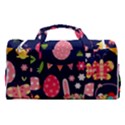 Bunny - Easter Pattern Sports Gym Duffle Bag with Shoe Compartment View2