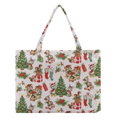 Christmas Texture, Pattern, Red, Tree, Craciun, Green, Christmas Medium Tote Bag