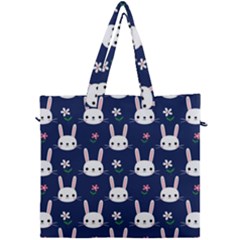 Cute Bunny Pattern, Easter, Koteto Canvas Travel Bag