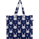 Cute Bunny Pattern, Easter, Koteto Canvas Travel Bag View1