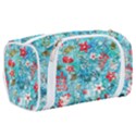 Snowy Winter Foliage, Adoxali, Christmas, Berry, Blue Toiletries Pouch View2