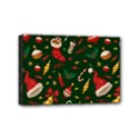 Texture, Pattern, Red, Craciun, Christmas, Hat, Santa, Green Mini Canvas 6  x 4  (Stretched) View1